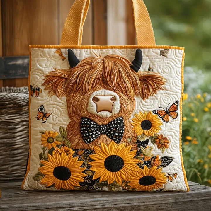 Quilted | Colorful Embroidered Tote Bag