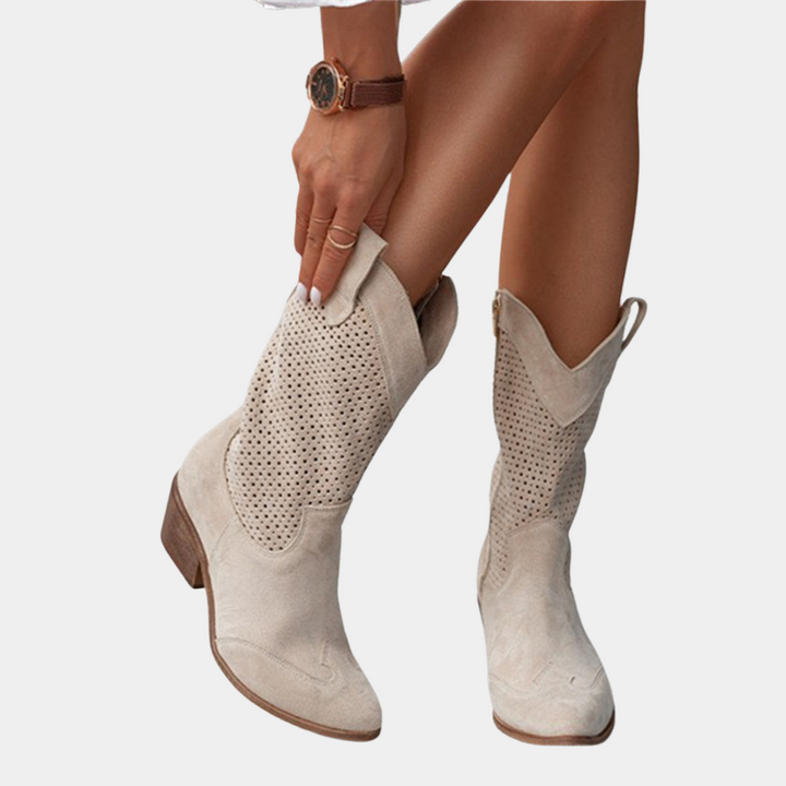 Natalie | White Comfort Boots — view 4