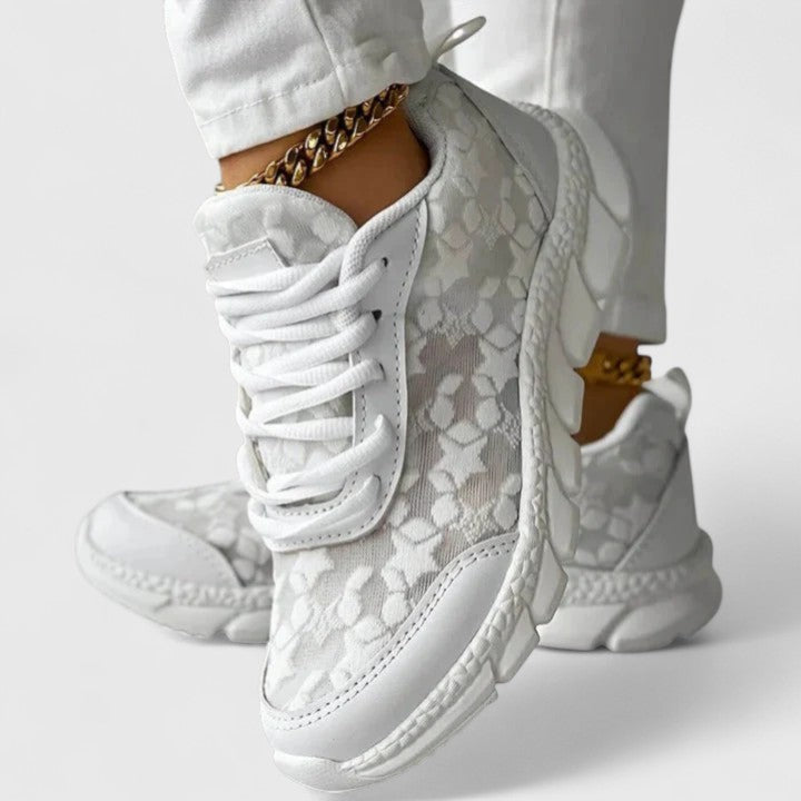 Khalyria | Black Soft Comfort Sneakers — view 2