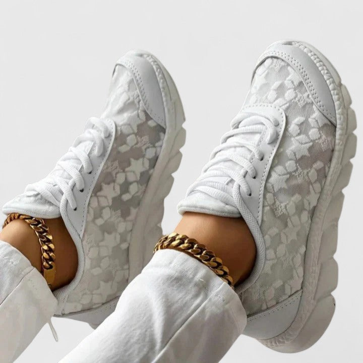 Khalyria | Black Soft Comfort Sneakers — view 3