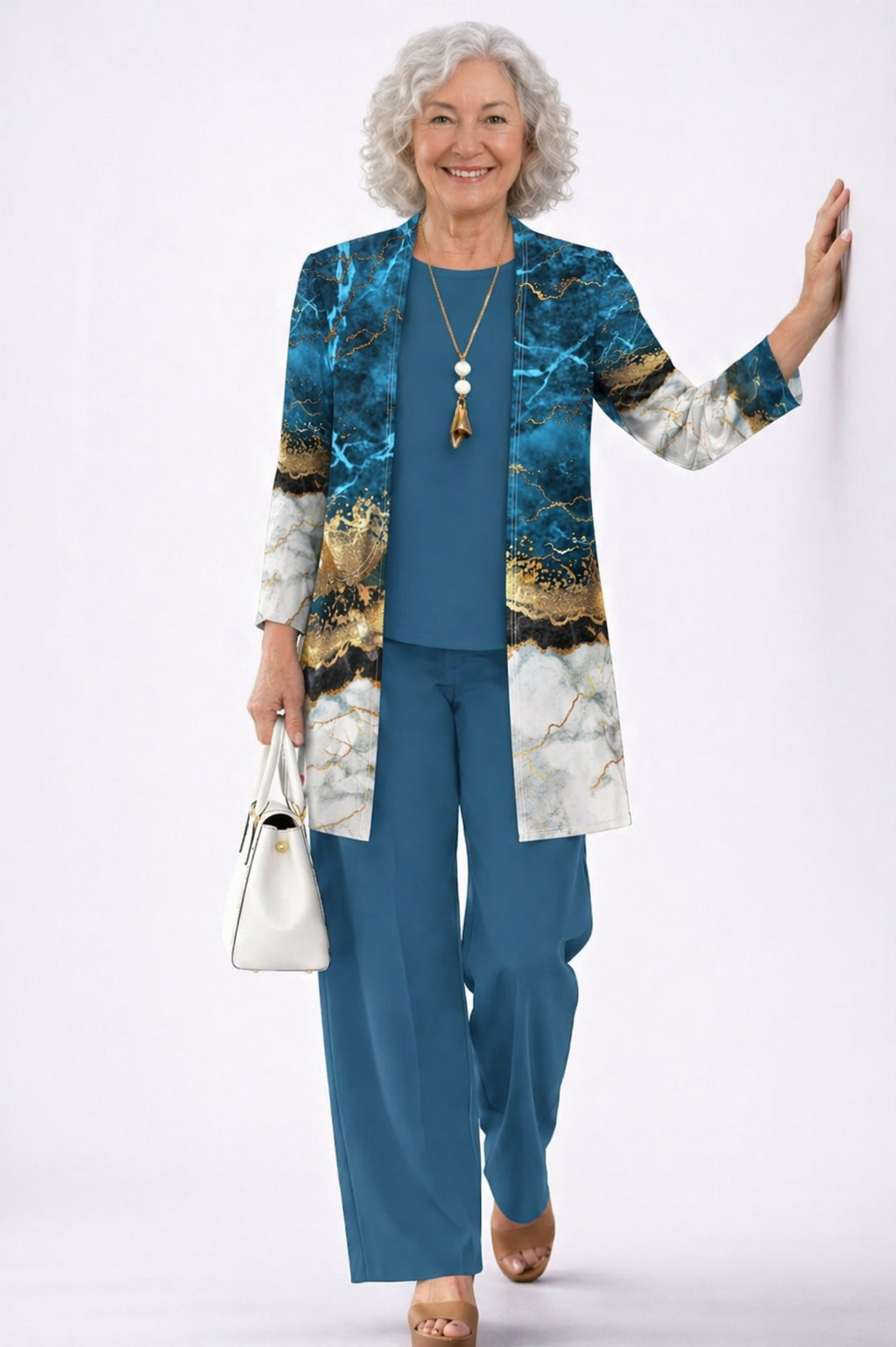 Teresa | Green Paisley Trouser Set