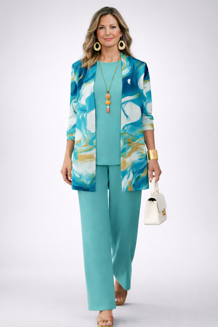 Galena | Wine Trouser Set — view 2