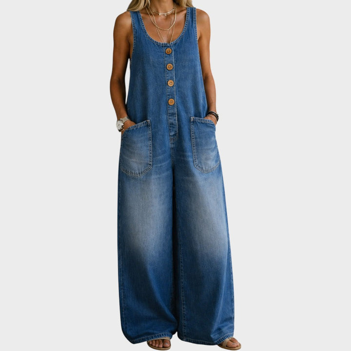 Saylor | Vintage Washed Cotton Denim Overalls