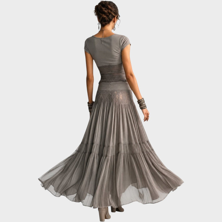 Emeline | Top and Pleated Maxi Skirt Set