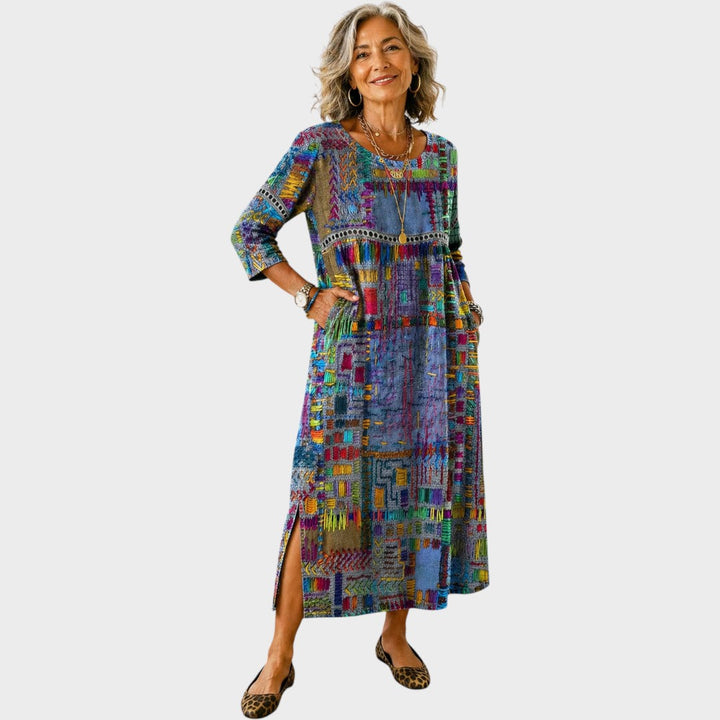 Manuela | Boho Printed Dress