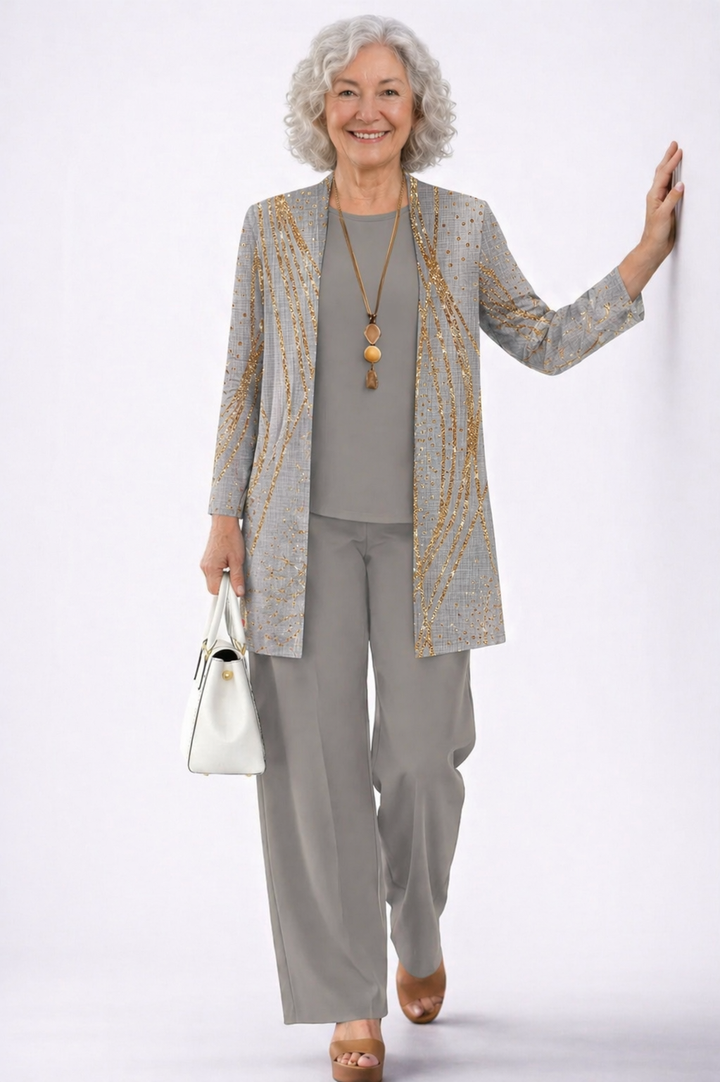 Alison | Teal Floral Trouser Set