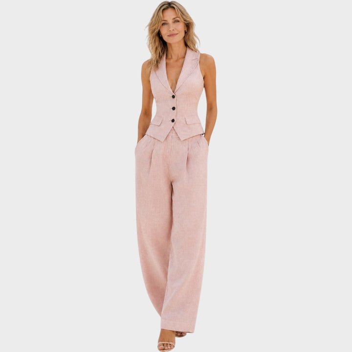 Clarine | Pants and Vest Set