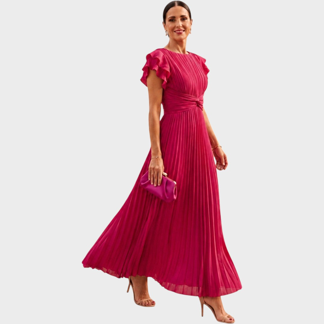 Wiam | Elegant Pleated Maxi Dress