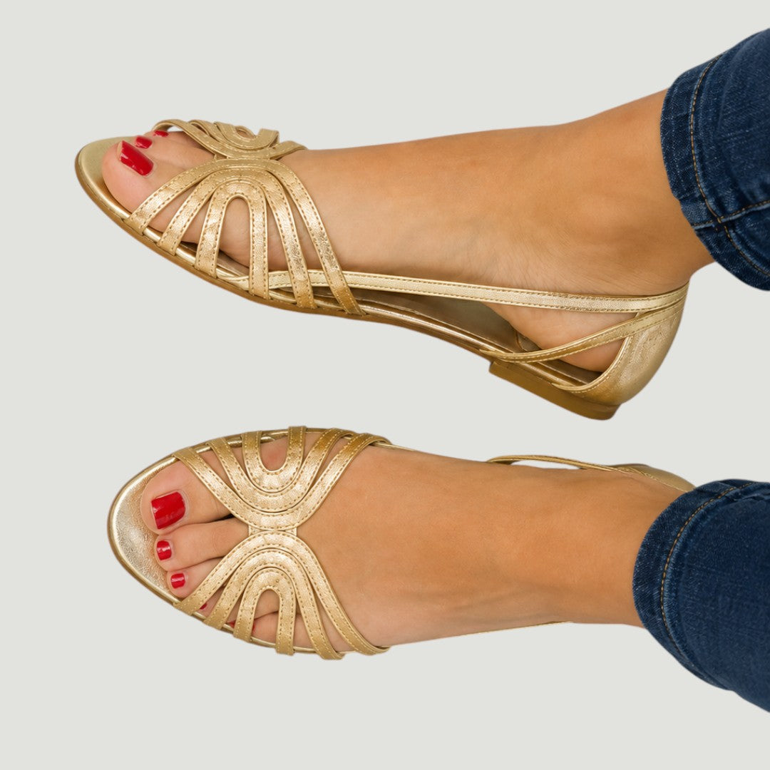 Eleonora | Golden Summer Sandals