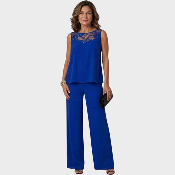 Adalie | Matching Pants, Blouse, and Coat Set