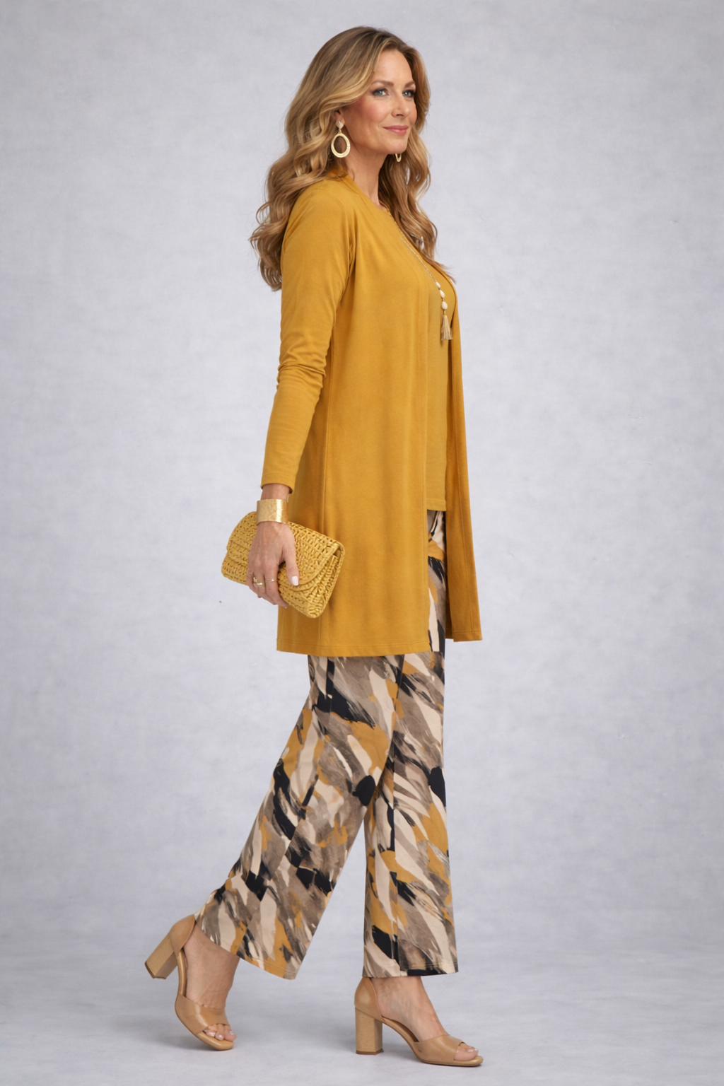 Faelina | Cream Trouser Set — view 2