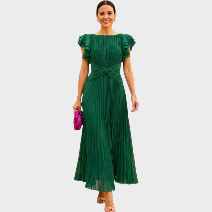 Wiam | Elegant Pleated Maxi Dress