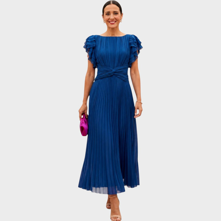 Wiam | Elegant Pleated Maxi Dress