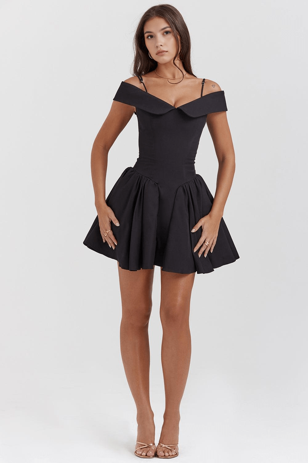 Chloe | Black Mini Dress — view 7