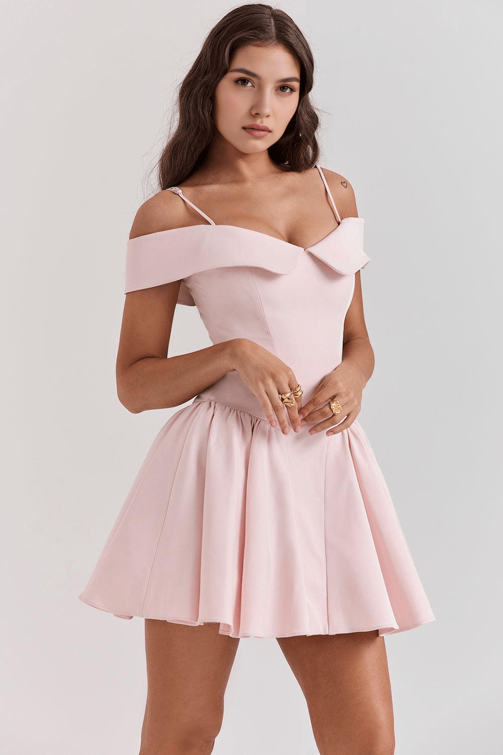 Chloe | Black Mini Dress — view 10