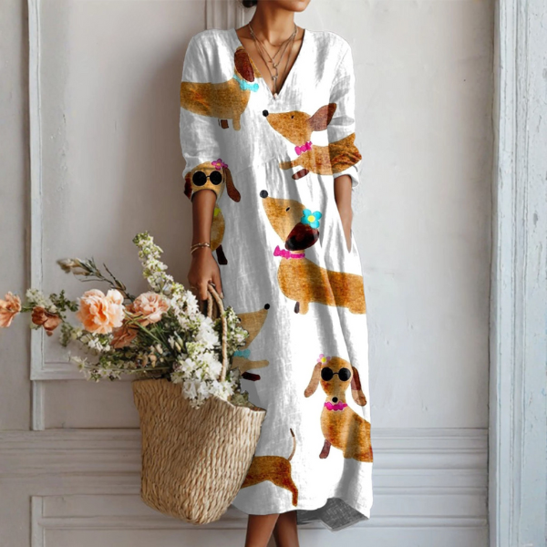 Katharina | Multicolor Striped Boho Midi Dress