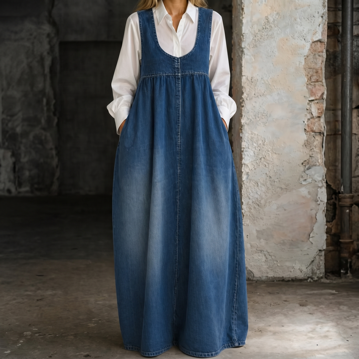 Veronica | Loose Denim Vest Dress