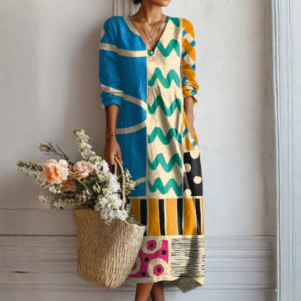 Annika | White Crinkle Boho Beach Dress