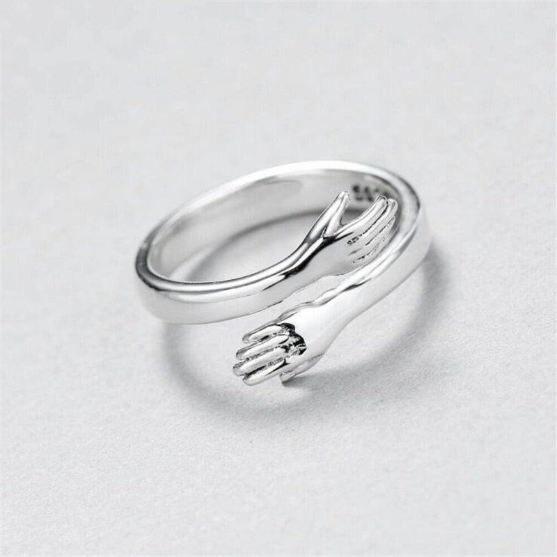 Clemence | Silver-Tone Embrace Ring — view 3