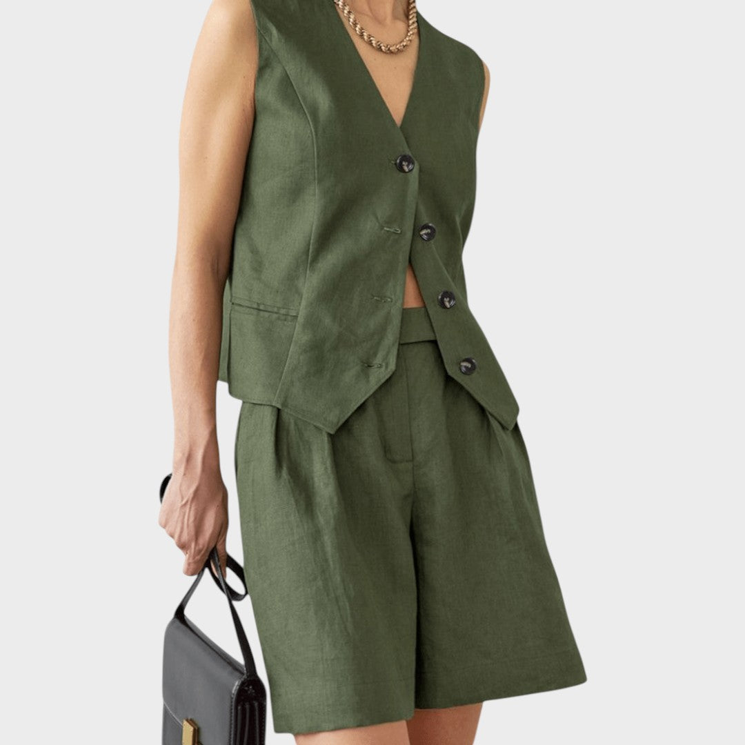 Ashley | Vest and Shorts Set