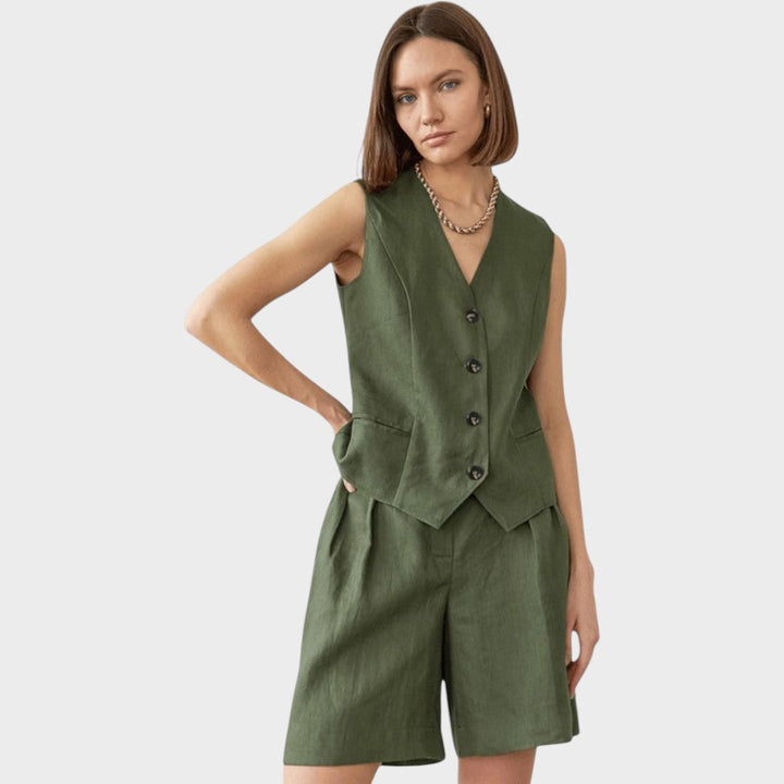 Ashley | Vest and Shorts Set