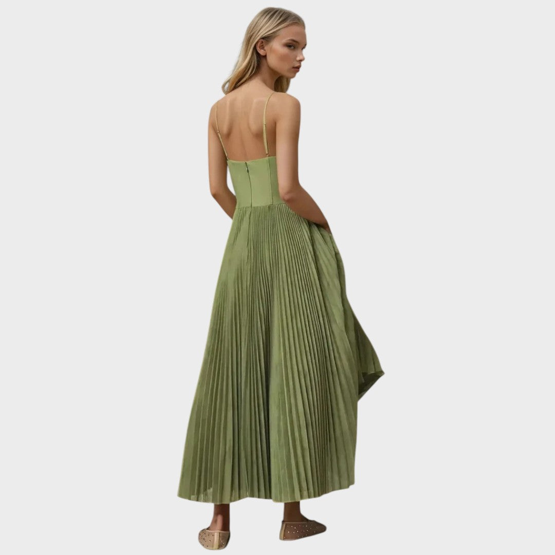 Amilia | Midi Flare Pleated Dress