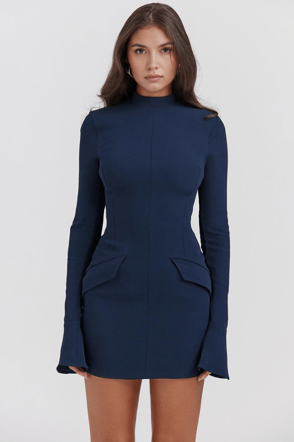 Kayla | Blue Mini Dress — view 6