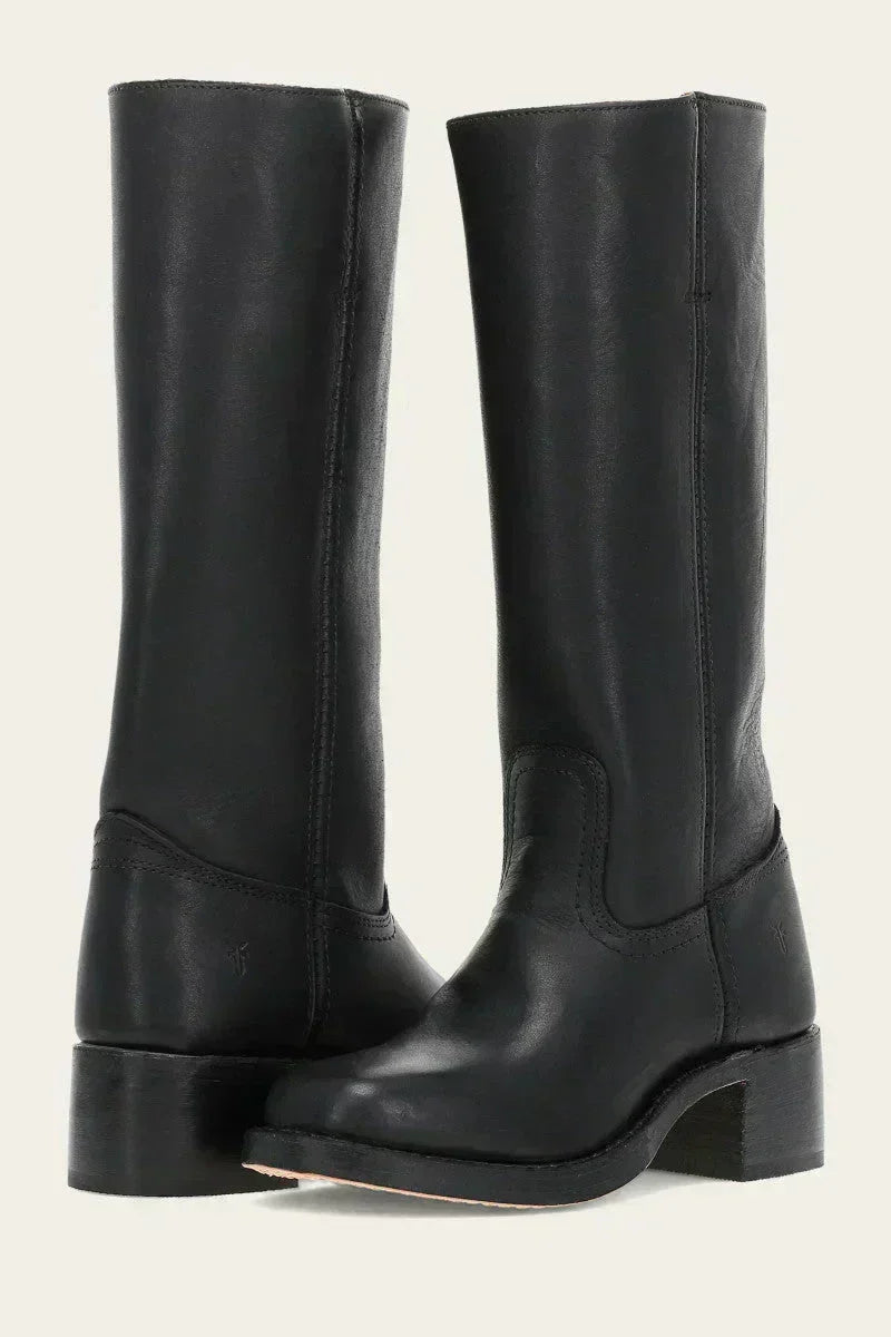 Van | Knee-High Boots with Slim Fit and Structured Sole — view 3