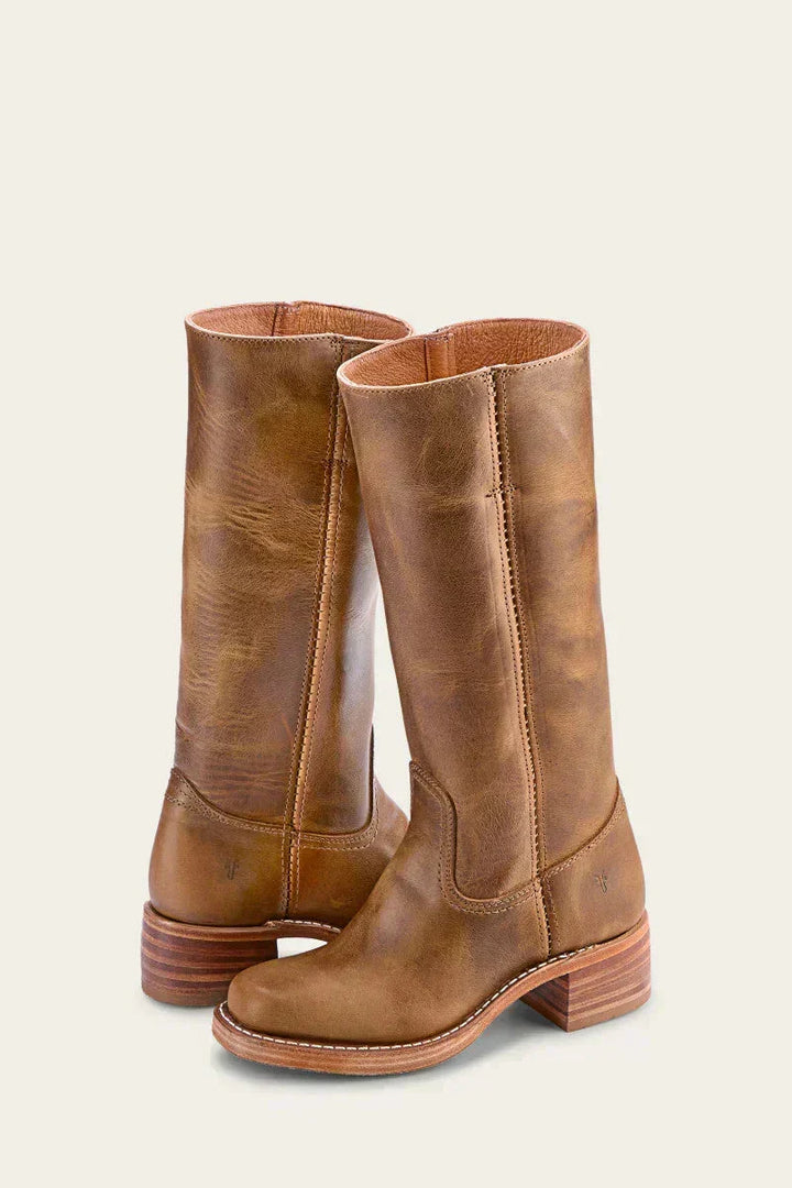 Van | Knee-High Boots with Slim Fit and Structured Sole — view 2
