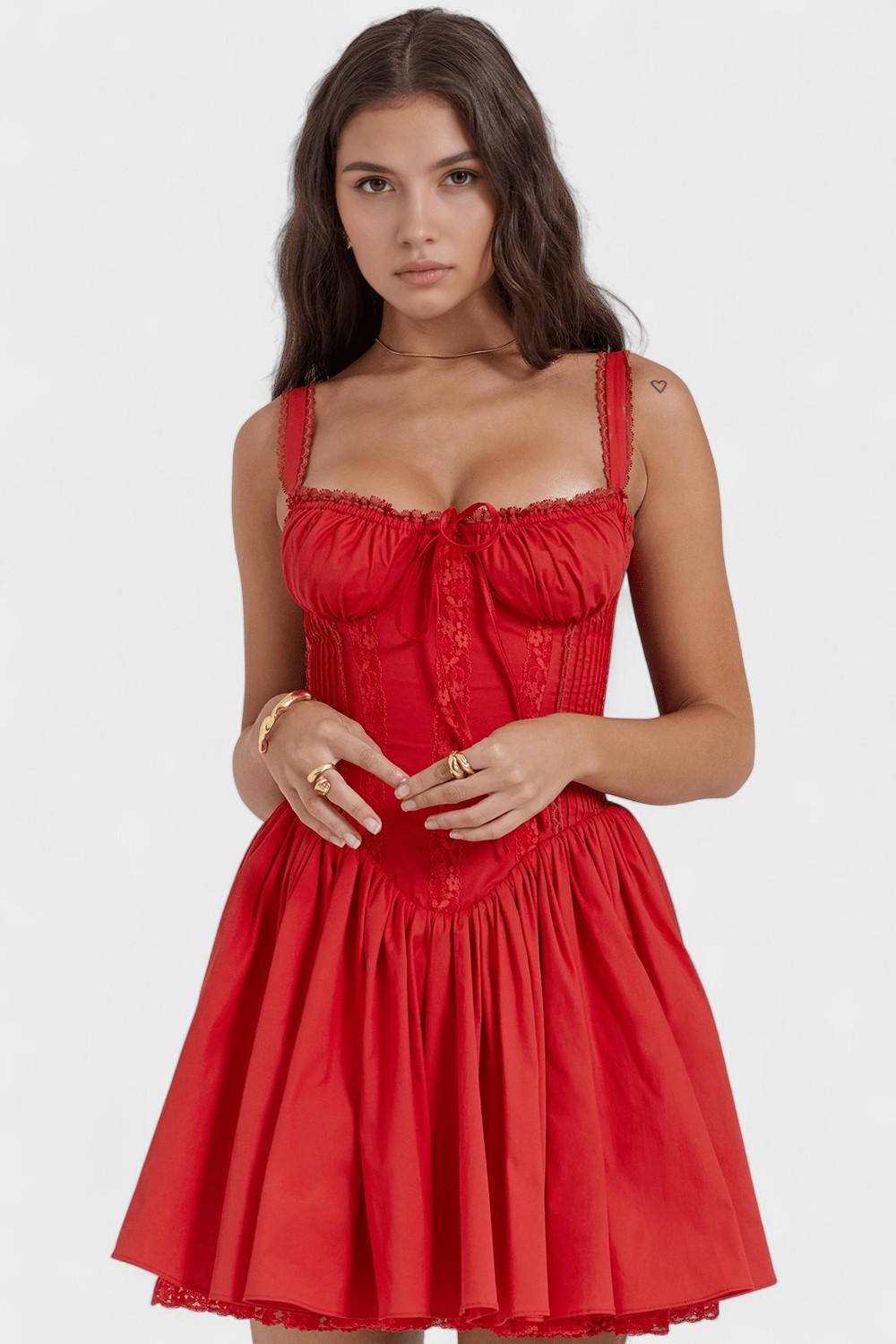 Malina | Red Mini Dress