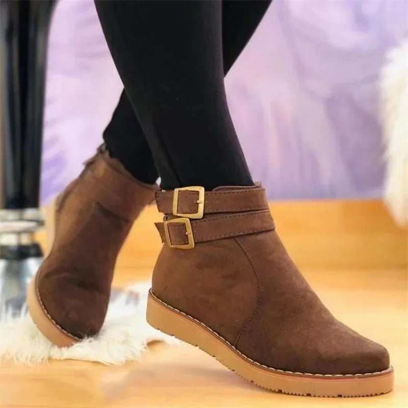 Noria | Women’s Ankle Boots with Double Buckle — view 2
