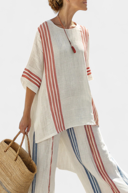 Solvane | Multicolor Striped Set — view 2