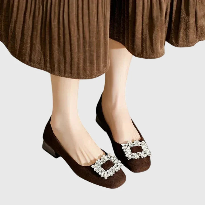 Julianyssa | Beige Cushioned Heels