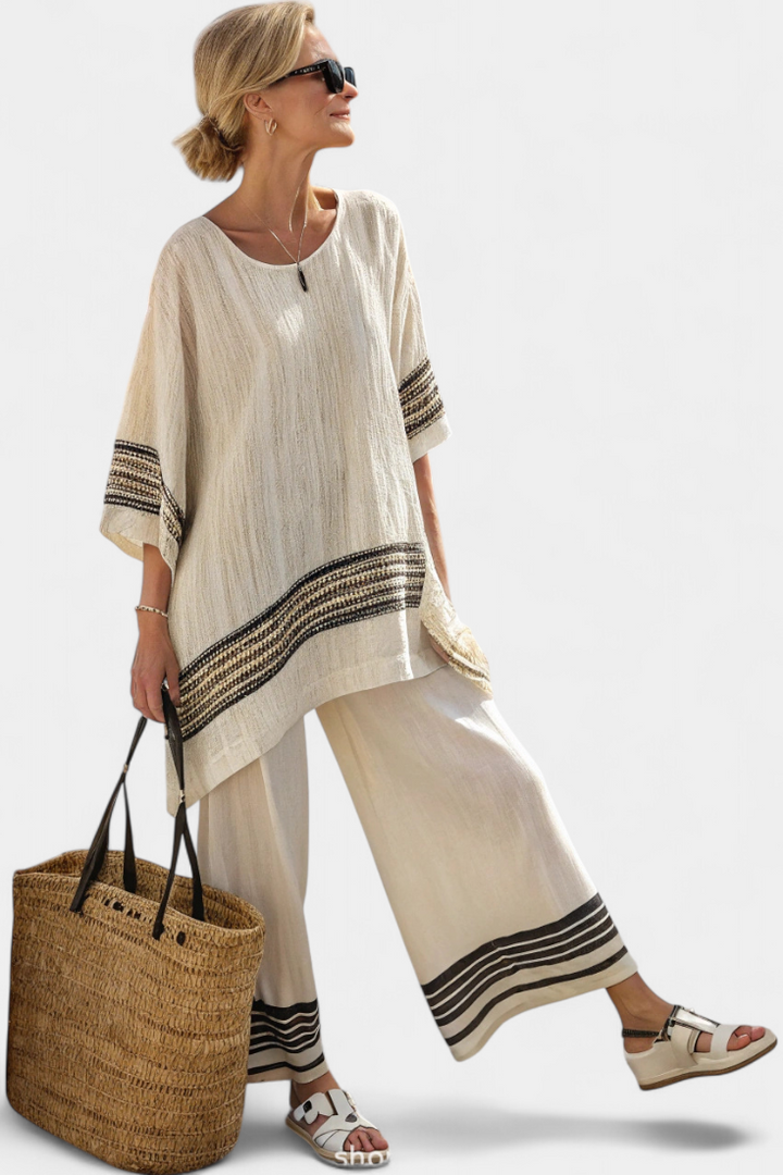 Harlowe | Black Striped Set — view 4