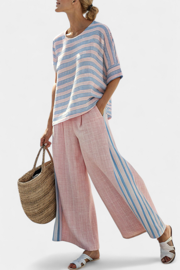 Ariana | Elegant Blue and Soft Trousers