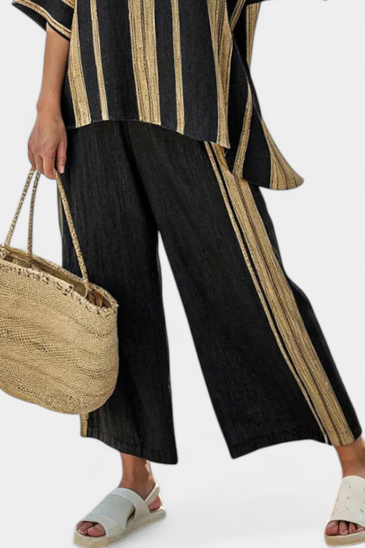 Calden | Striped Top & Pants Set — view 3
