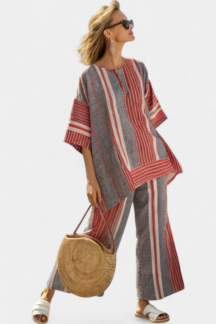 Brooklyn | Elegant Grey and Wide-Leg Trousers