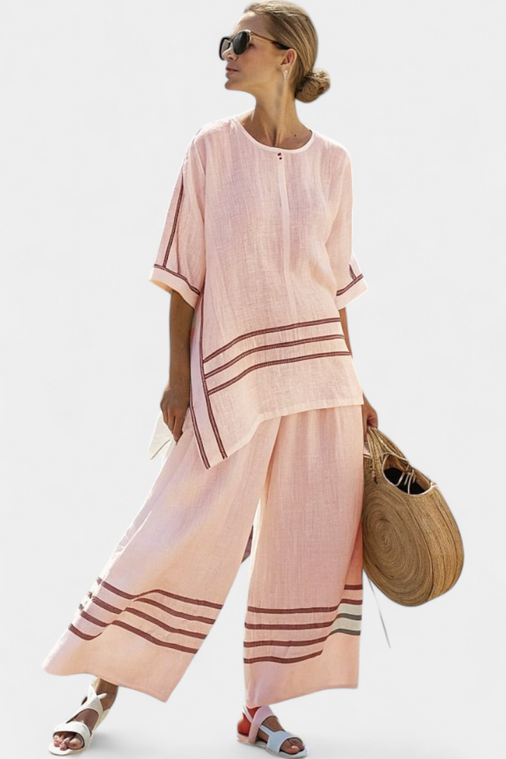 Wynric | White Bold Striped Set — view 6