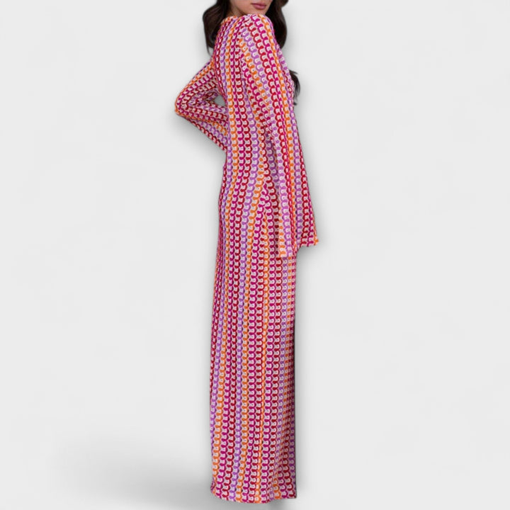 Elina | Maxi dress with V-neck and summer style
