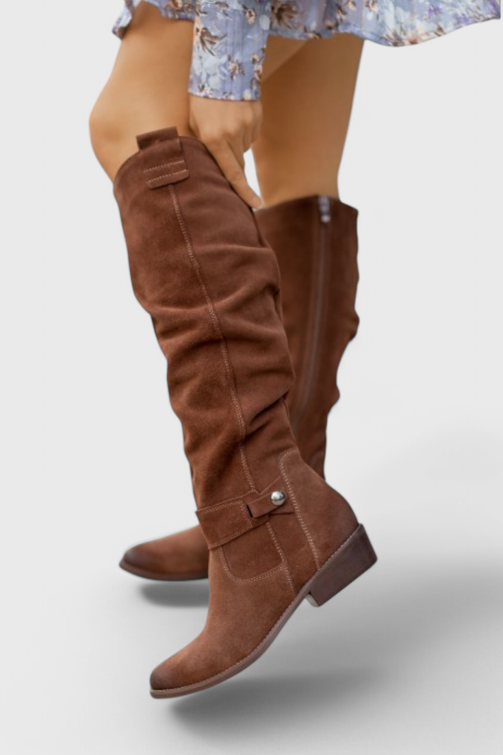 Celine | White Cushioned Boots