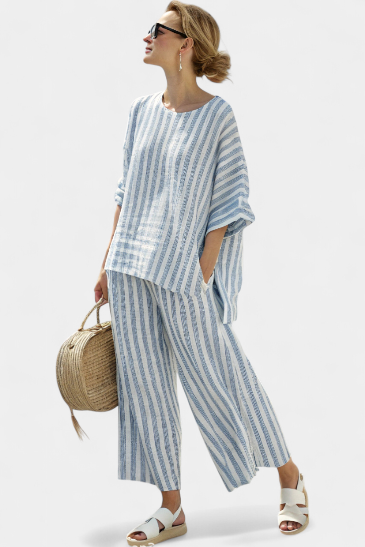 Rensleigh | Blue Striped Set — view 4