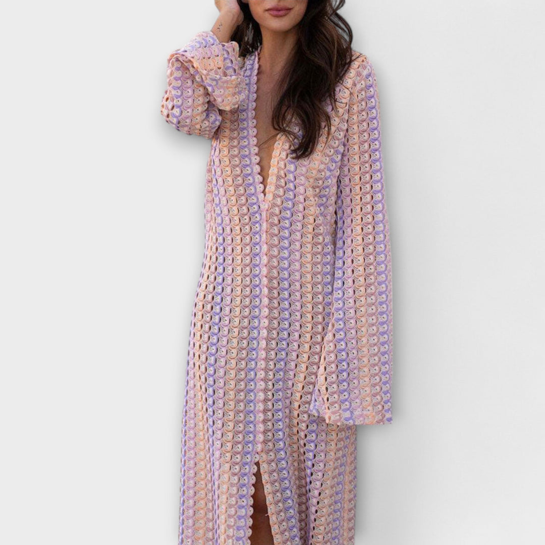 Elina | Maxi dress with V-neck and summer style