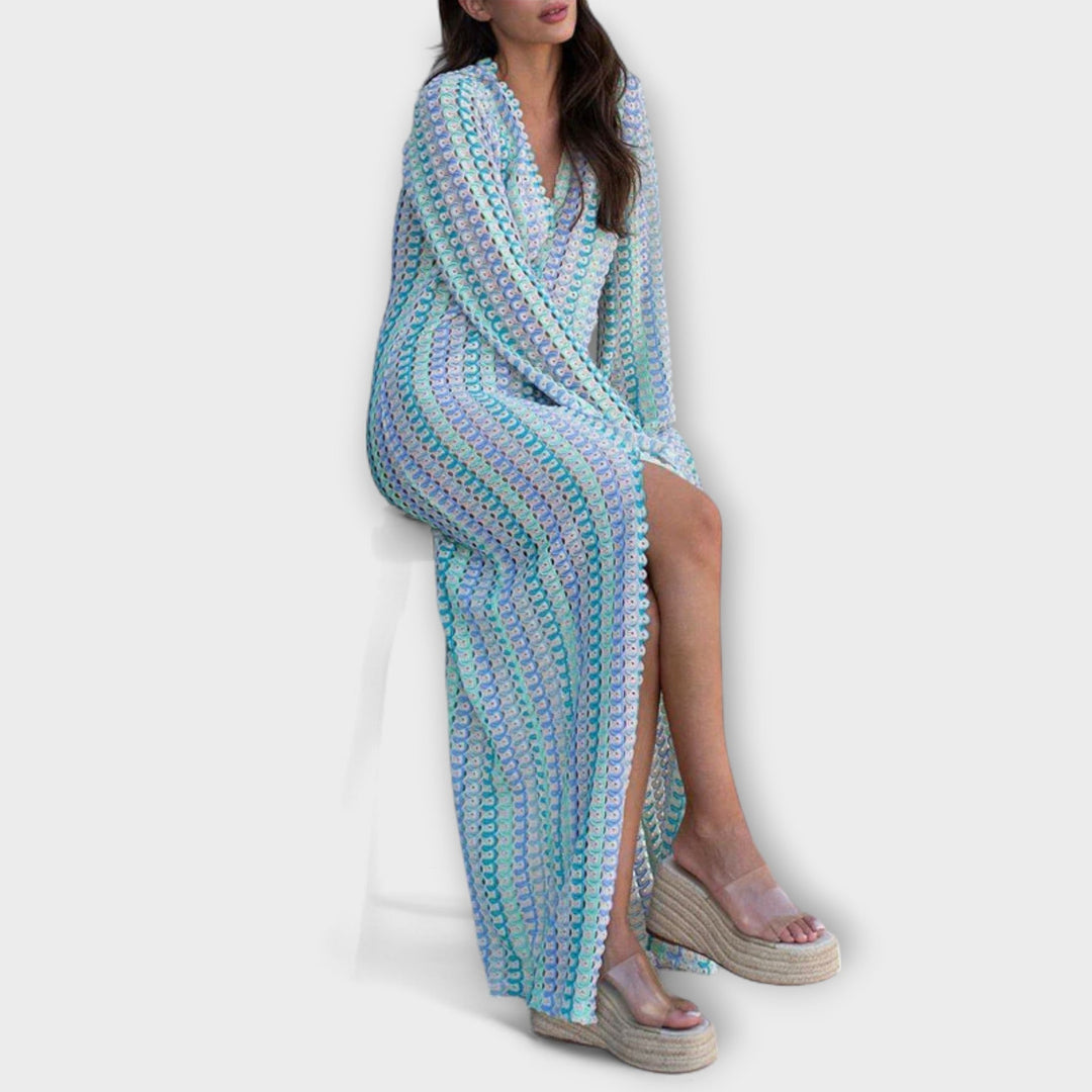 Elina | Maxi dress with V-neck and summer style