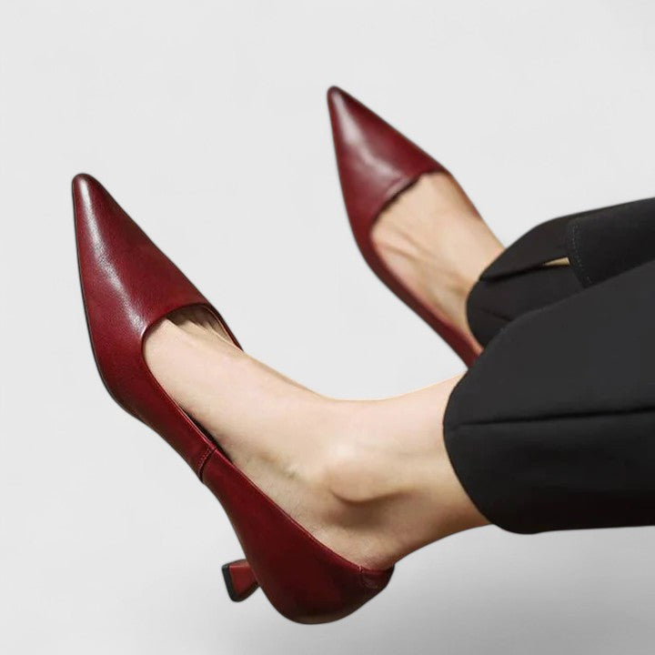 Zhaylisse | Camel Comfort Ankle Heels — view 3