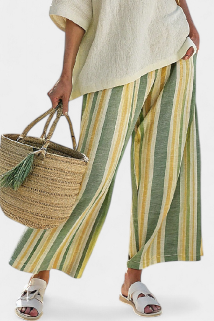Ellowyn | Striped Linen-Look Set — view 3