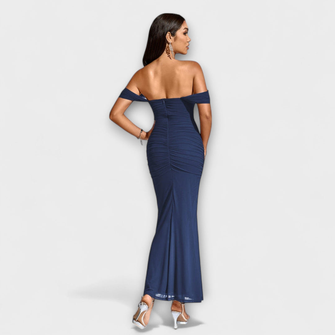 Lone | Off-Shoulder Bodycon Dress with Ruching