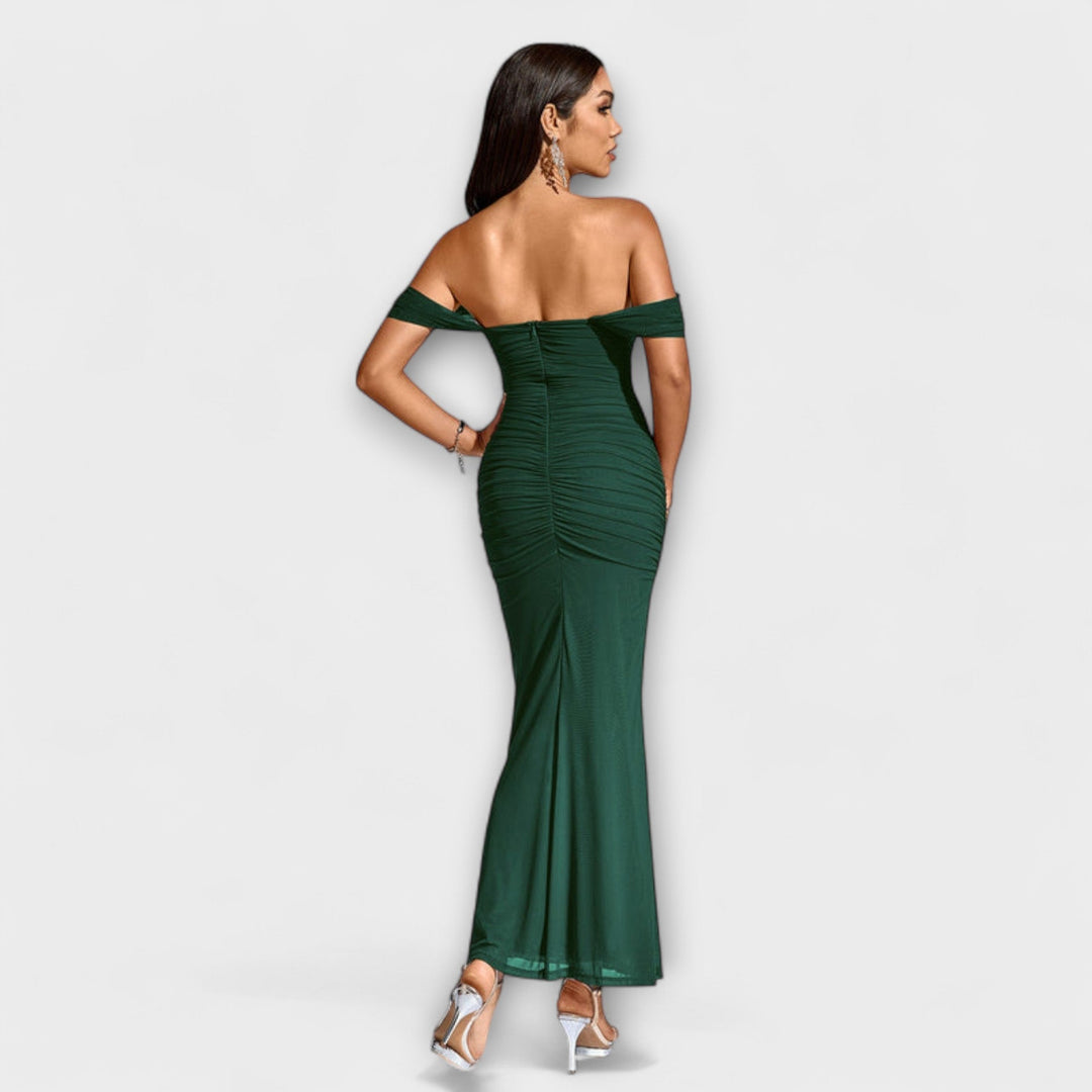 Lone | Off-Shoulder Bodycon Dress with Ruching