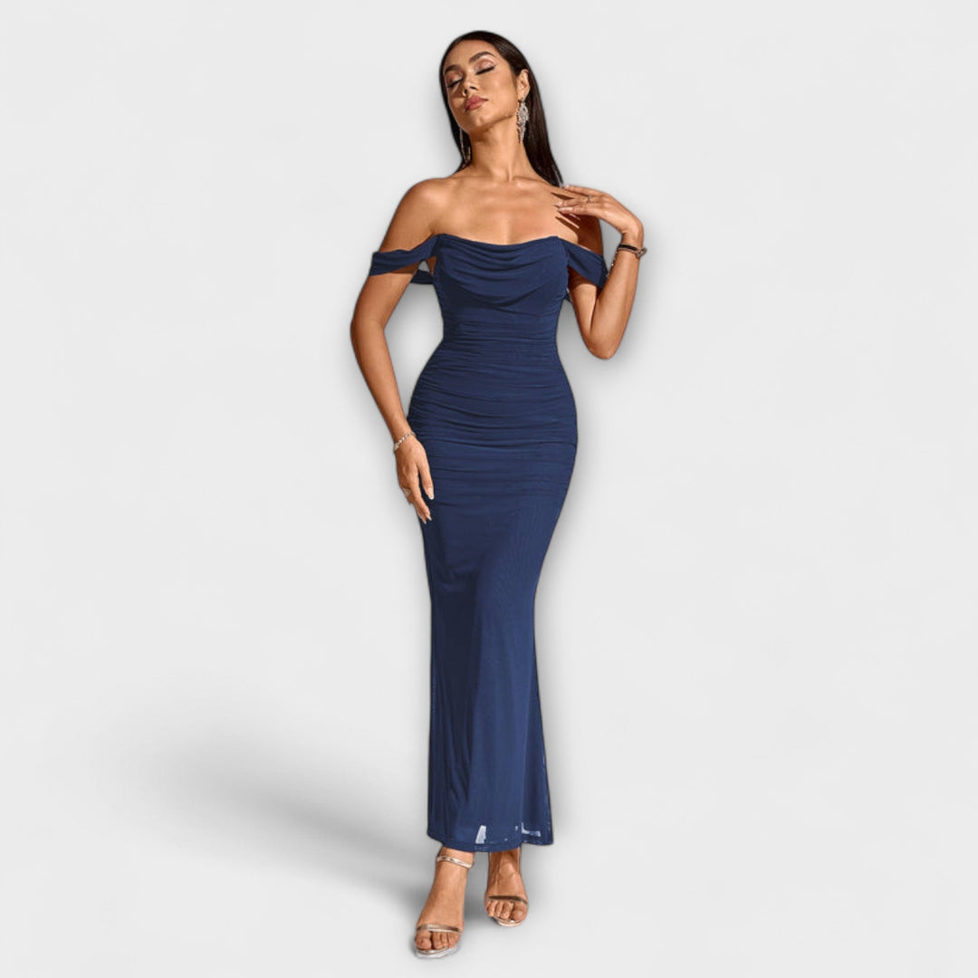Lone | Off-Shoulder Bodycon Dress with Ruching