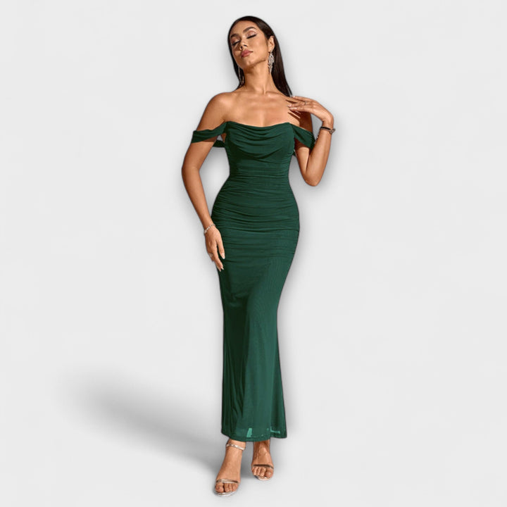 Lone | Off-Shoulder Bodycon Dress with Ruching