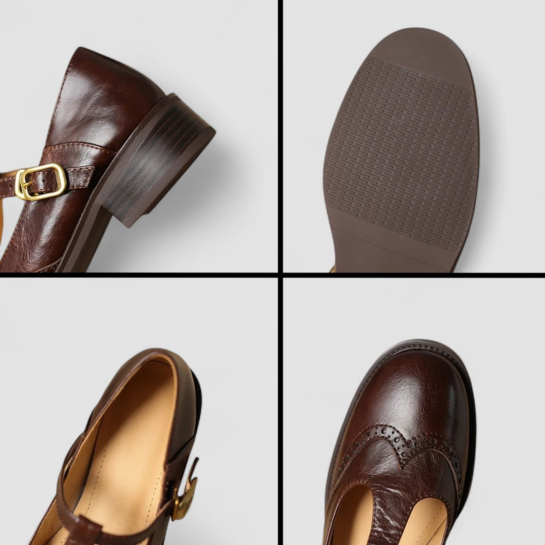 Olyssiah | Beige Mary Jane Mary Janes — view 12